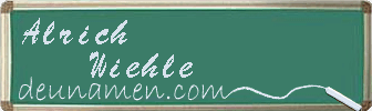 Alrich Wiehle Visitenkarte